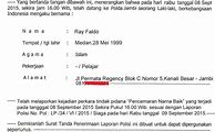 Contoh Surat Laporan Pencemaran Nama Baik Ke Polisi Pdf